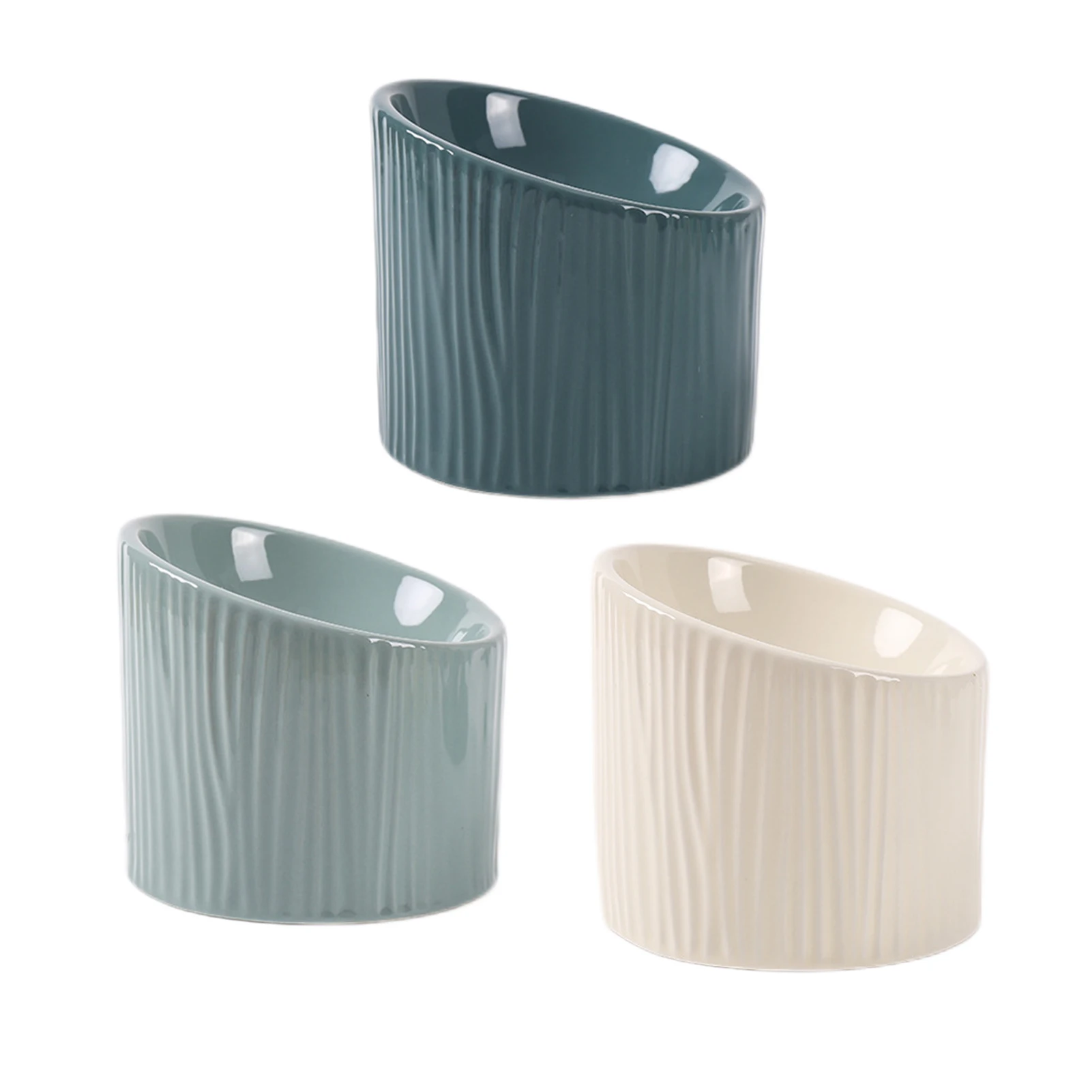 

Elevated Cat Ceramic Bowls Tilted Cat Food Bowl Anti Spill Porcelain Tilted Cat Food Bowls Food And Water Ceramic Bowl For