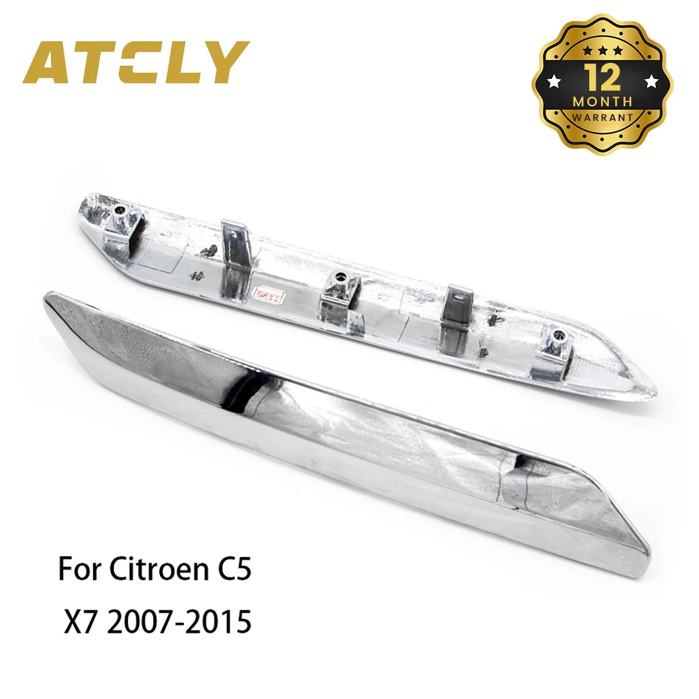 

Car Rear Bumper Cover Chrome Trim Strip Decoration For Citroen C5 X7 2007-2015 Anti-scratch Protection Chromium Styling Cover