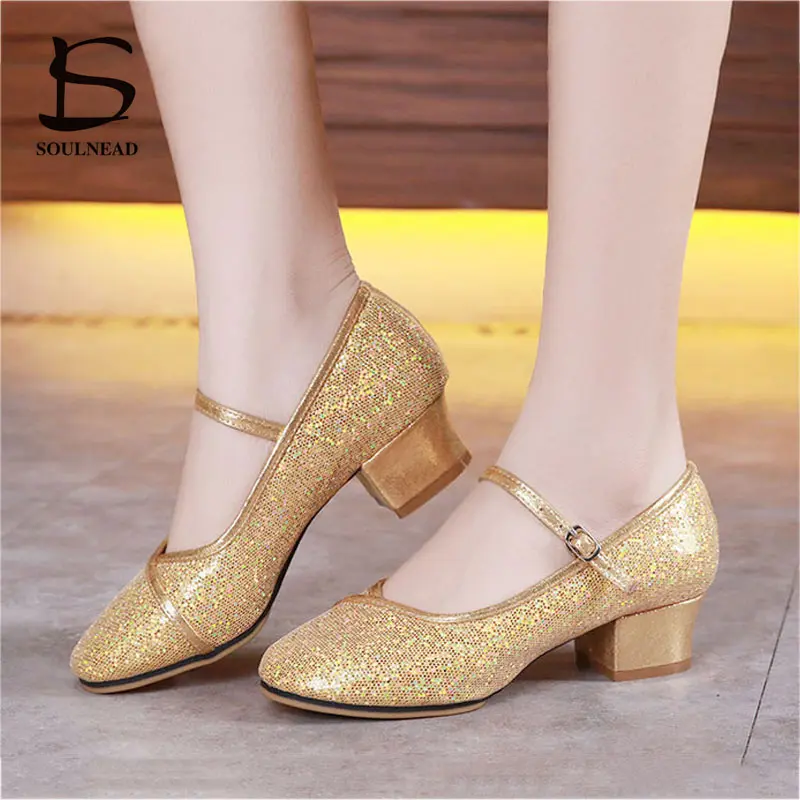 Jazz Dance Shoes For Women Latin Tango Dancing Shoes Ladies Flat Shoes Hip Hop Low Heel Modern Rubber Sole Salsa Female Sneskers