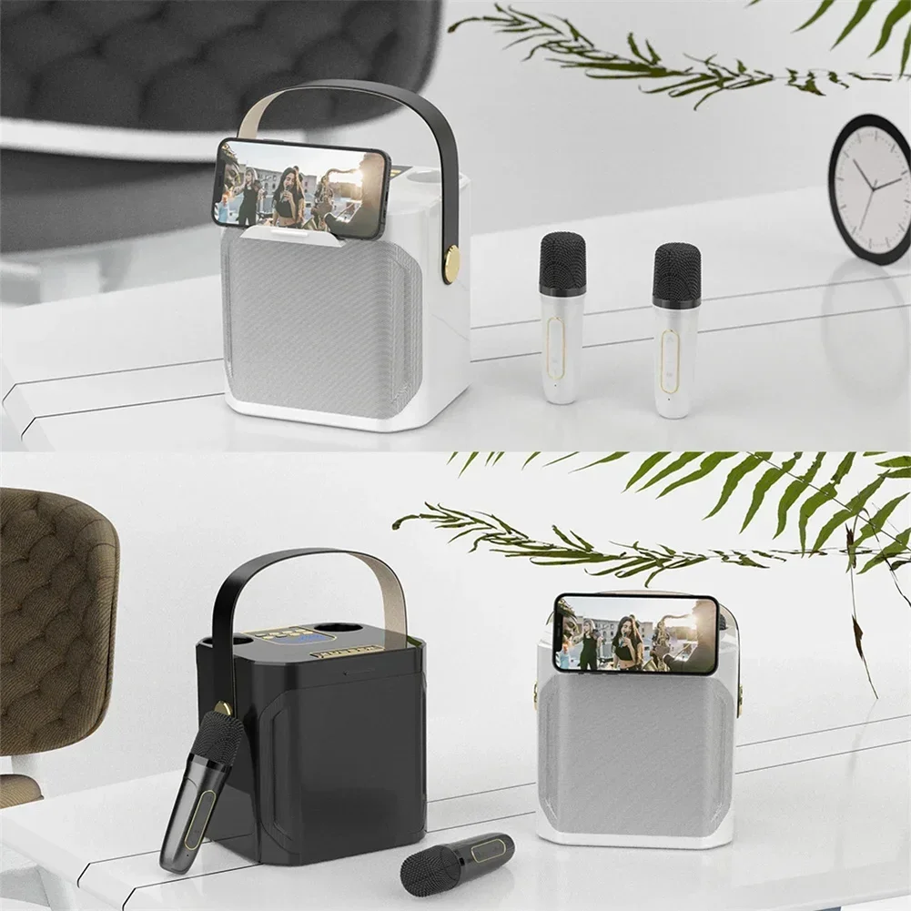 S882 Караоке-машина с двумя микрофонами Изменение голосовых функций Портативный