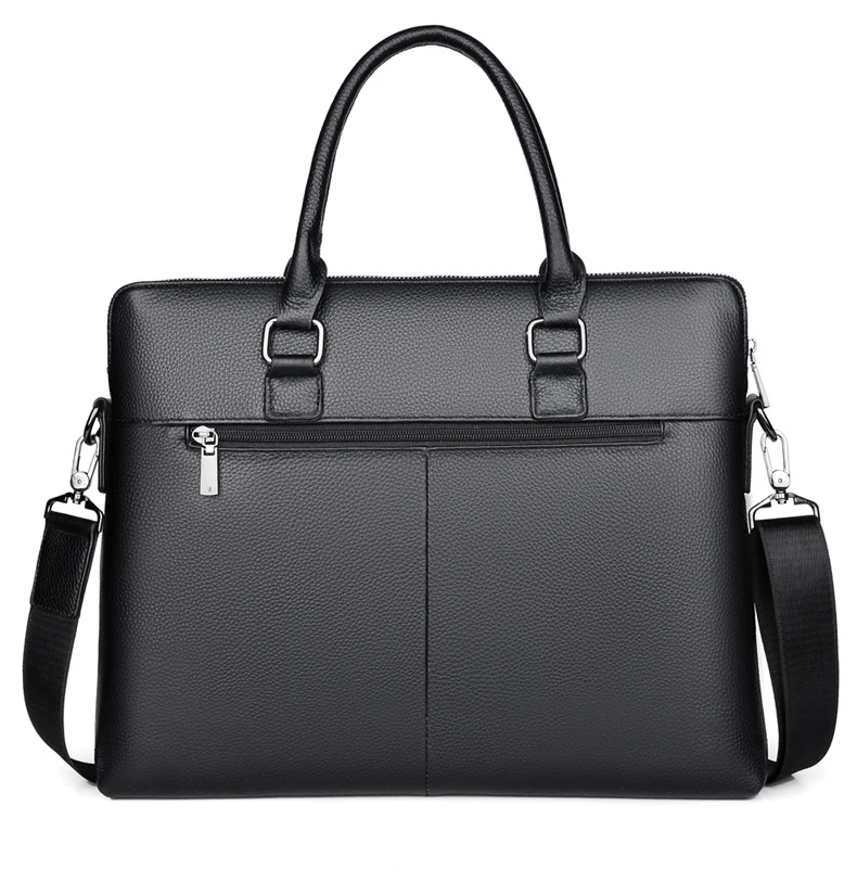 Men's Handbag Leather Bag Casual Business Briefcase Large Capacity Shoulder Messenger Bag 15.6 Inch Computer Bag Man Handbags