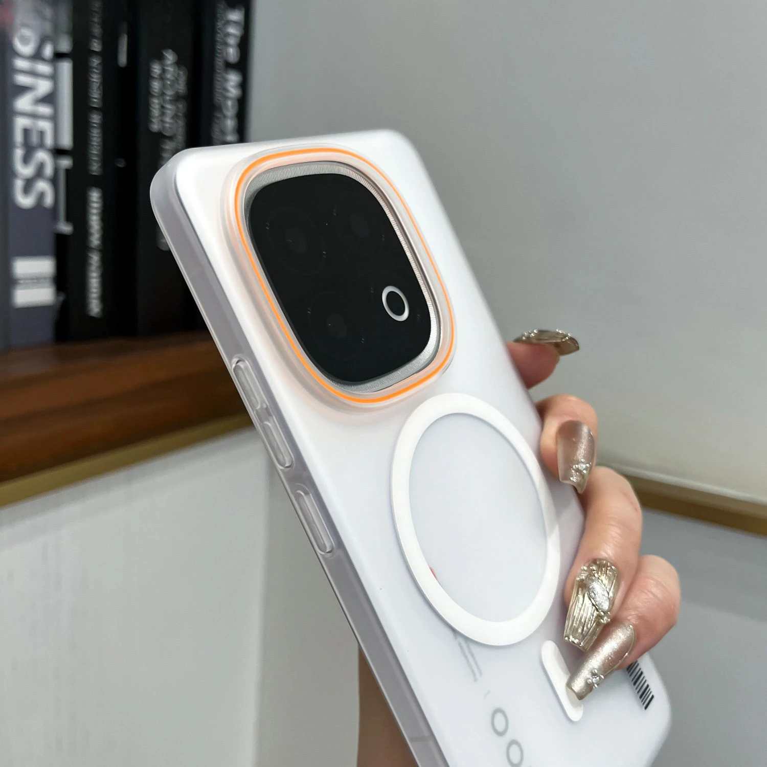 Фото Чехол для vivo iqoo13, роскошный прозрачный простой магнитный матовый чехол для ПК для vivo iqoo 13, противоударный бампер, принципиально №5