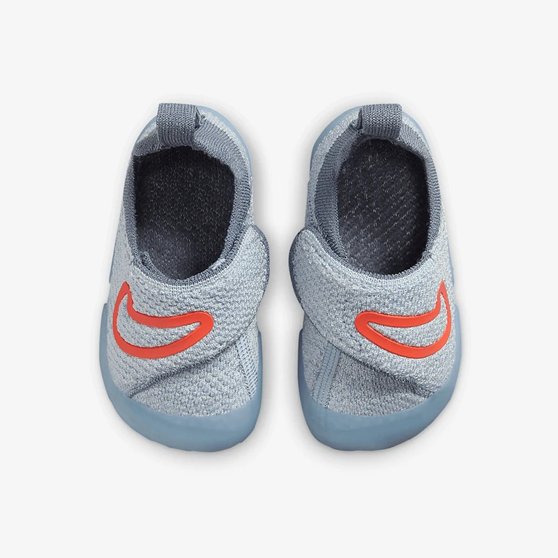 Фото Оригинальные легкие повседневные детские кроссовки Nike Swoosh 1 с застежкой-крючком FB3244-400 №4