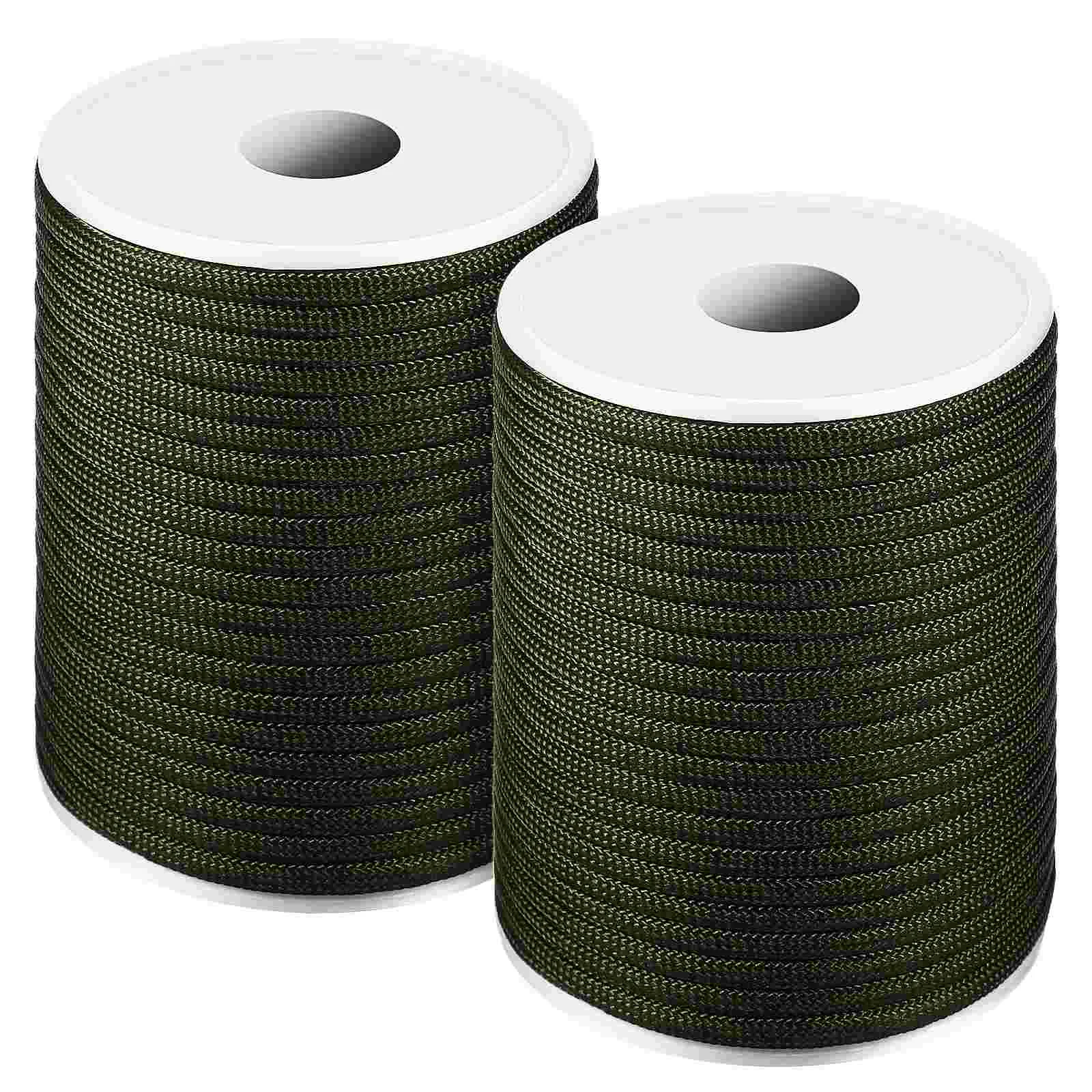 2 шт. 30 м армейский зеленый уличные веревки палатка для кемпинга шнуров