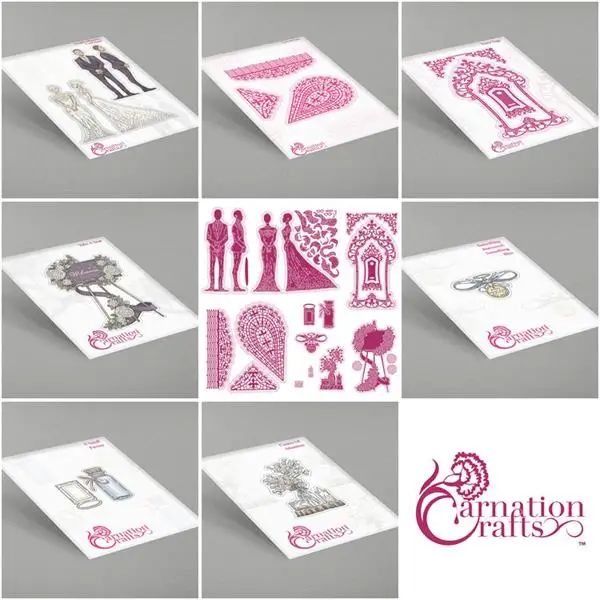 

Double Silhouette Card Shape Tiara Tags Metal Cutting Dies For Scrapbooking Paper Craft Handmade Card Album Punch Art Cutter