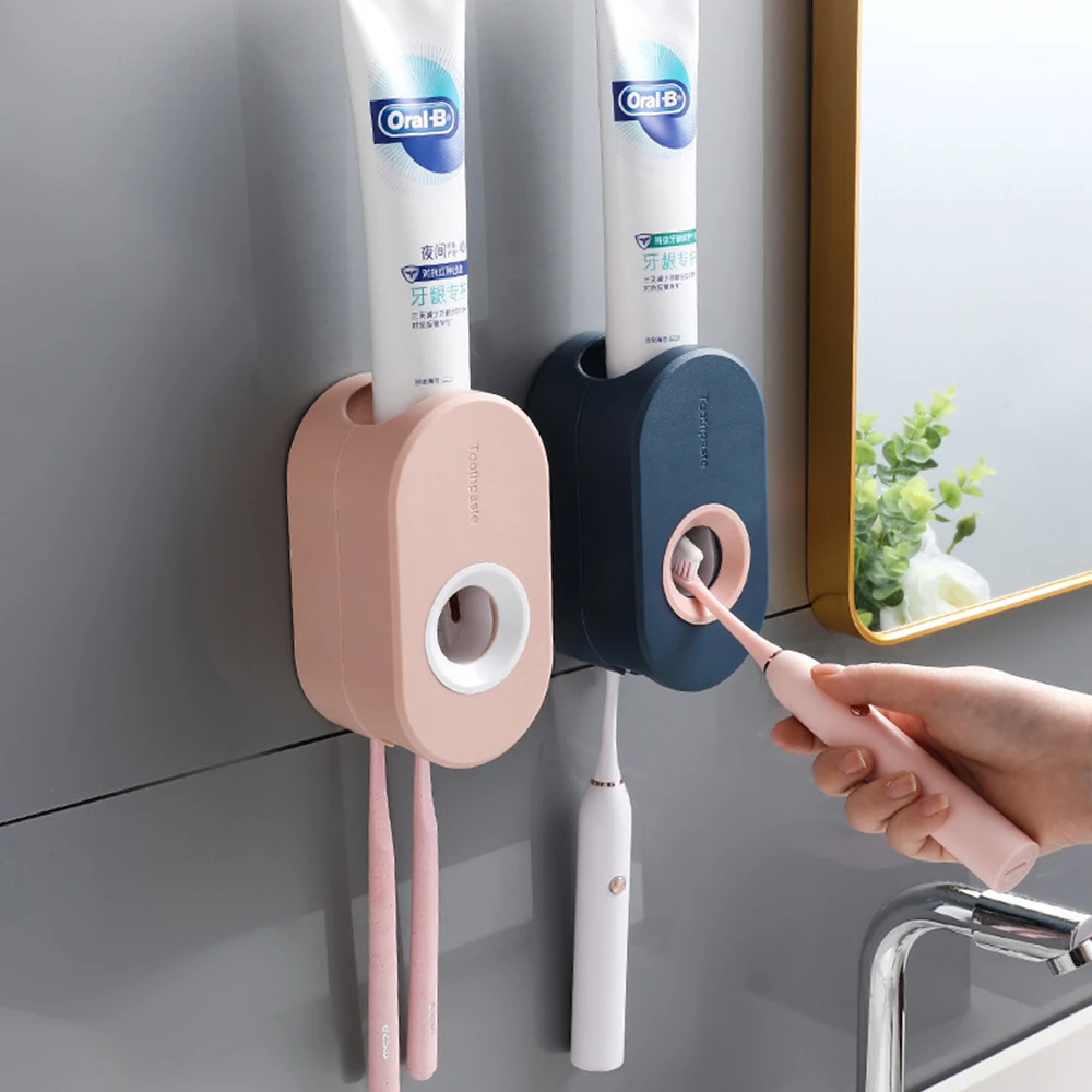 

Bathroom Supplies For Home Items Toothbrush Holder Toothpaste Dispenser Multifunctional Squeeze Artifact Automatic Squeezer