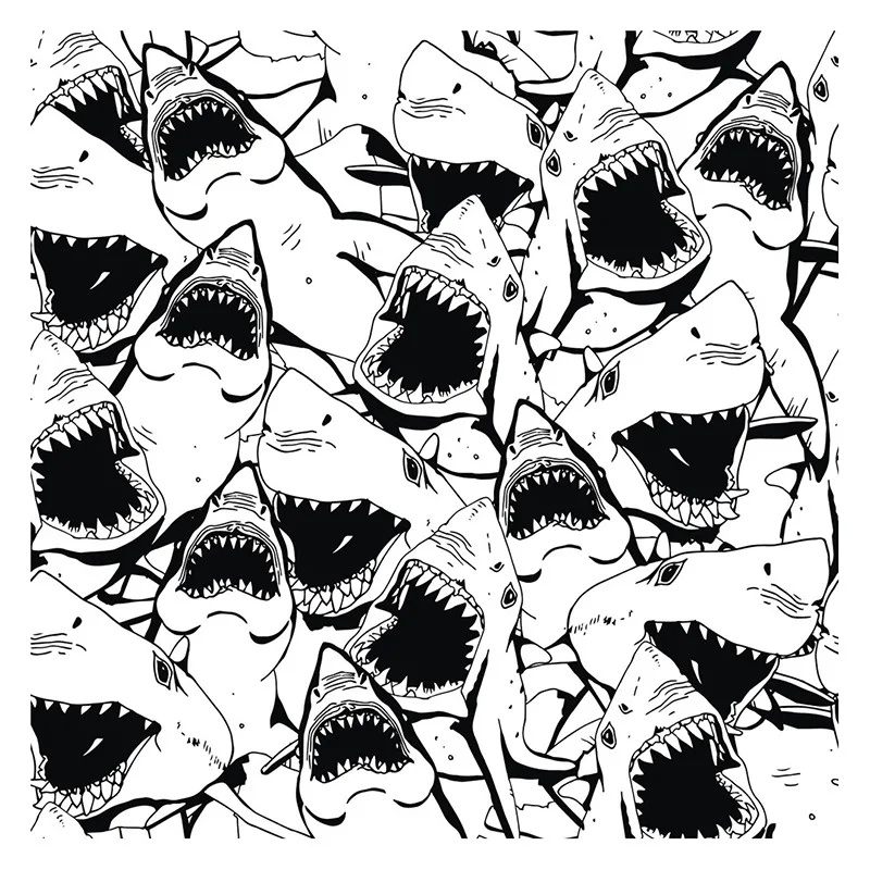 

Sharks are all over it Christmas Stamps for Scrapbooking Card Making Album Diy Decoration Transparent Stamps Craft 14cm*14cm