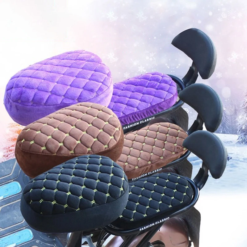 

Motorcycles Electric Bicycle Seat Cover Battery Car Bicycle Universal Seat Cover Comfortable Thickening Cover