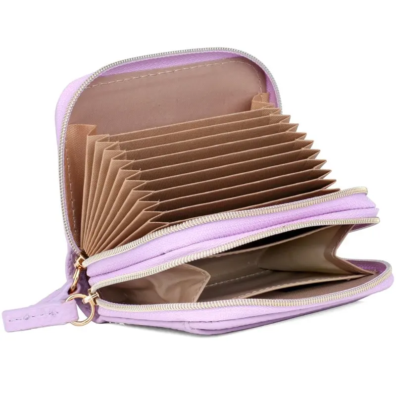 Women's Pebble RFID Pik-Me-Up Wizard Wallet, White Pepper