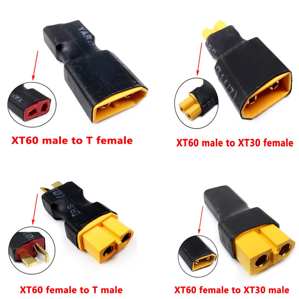 Адаптер для радиоуправляемых моделей XT60 Male/Female к XT30 Plug T Female/Male