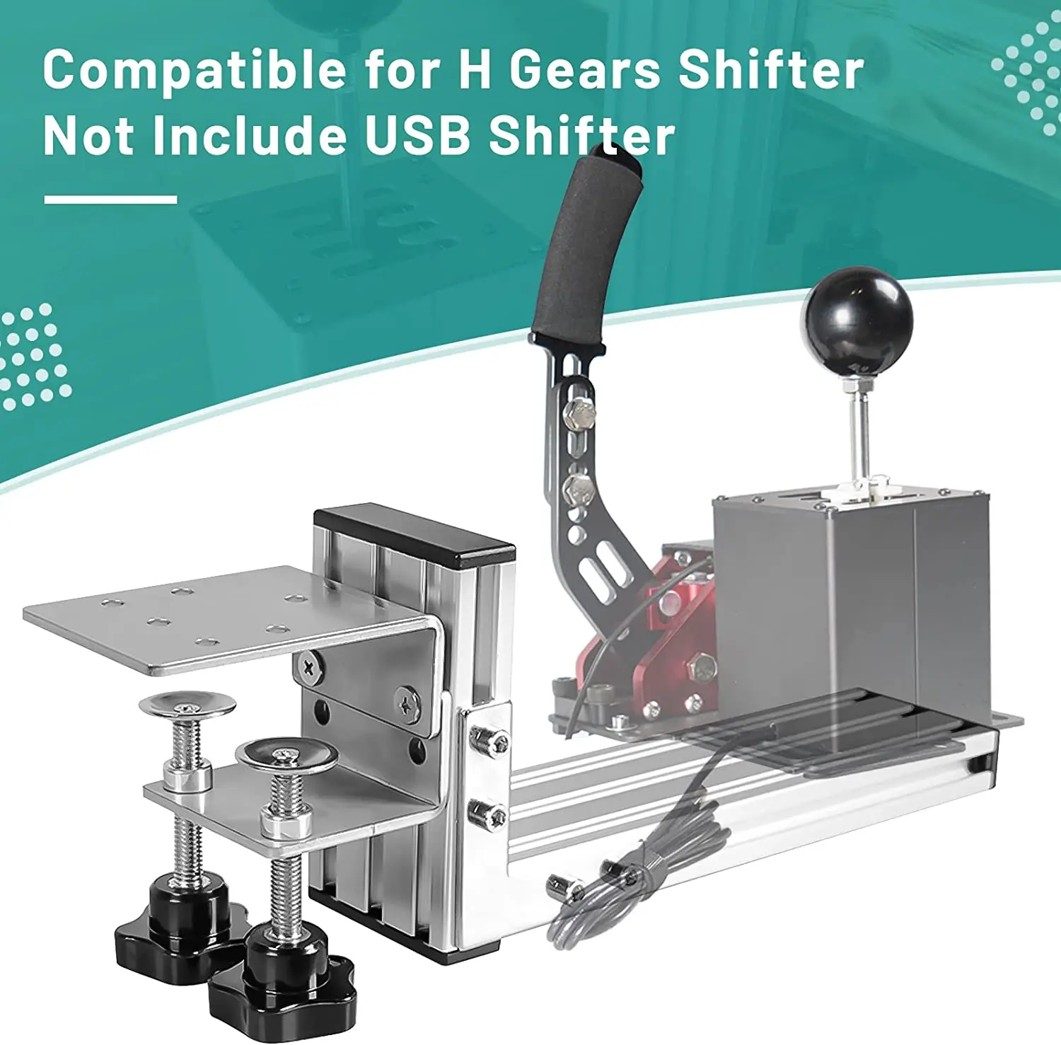 Подставка-симулятор для ПК, для гоночных игр Logitech G29/G27/G25 T300 T500 RS, ручка переключения передач H, ручной тормоз Подставка-симулятор для ПК, для гоночных игр Logitech G29/G27/G25 T300 T500 RS, ручка переключения передач H, ручной тормоз