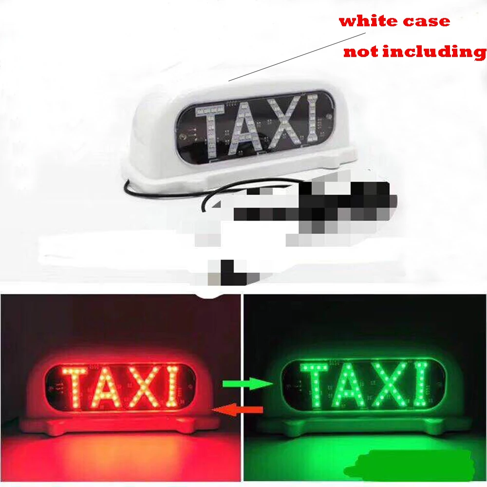 

YSY 1 шт. светодиодный светильник для такси на лобовое стекло автомобиля индикатор кабины на лобовое стекло красный/зеленый двухцветный свет...