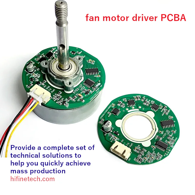 

Fan motor driver PCBA Household fan motor control board Brushless motor driver board circuit solution Speed 3000RPM DC 12-24V