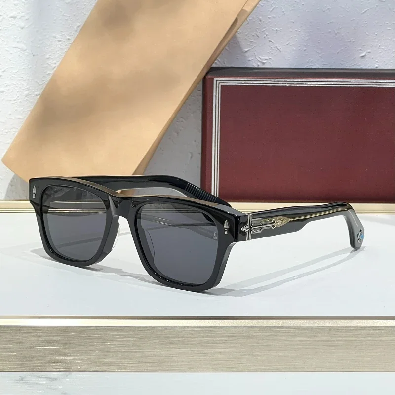 Толстые ацетатные солнцезащитные очки для мужчин и женщин высокое качество