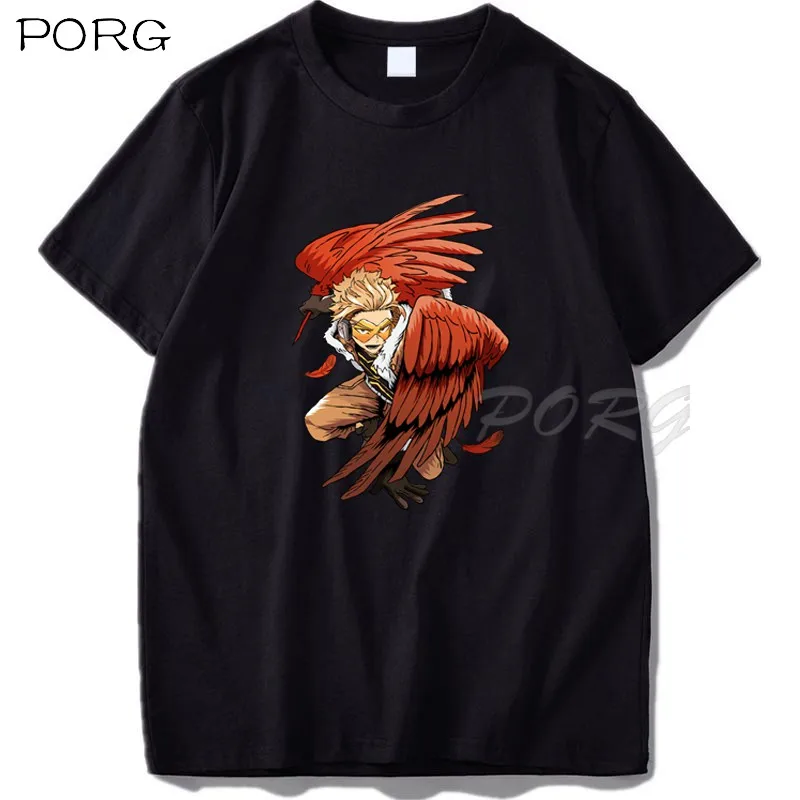 

My Hero Academia Hawks Anime Gift Manga T-Shirt. Summer Cotton O-Neck Short Sleeve Mens T Shirt New Tshirt Harajuku Dropshipping