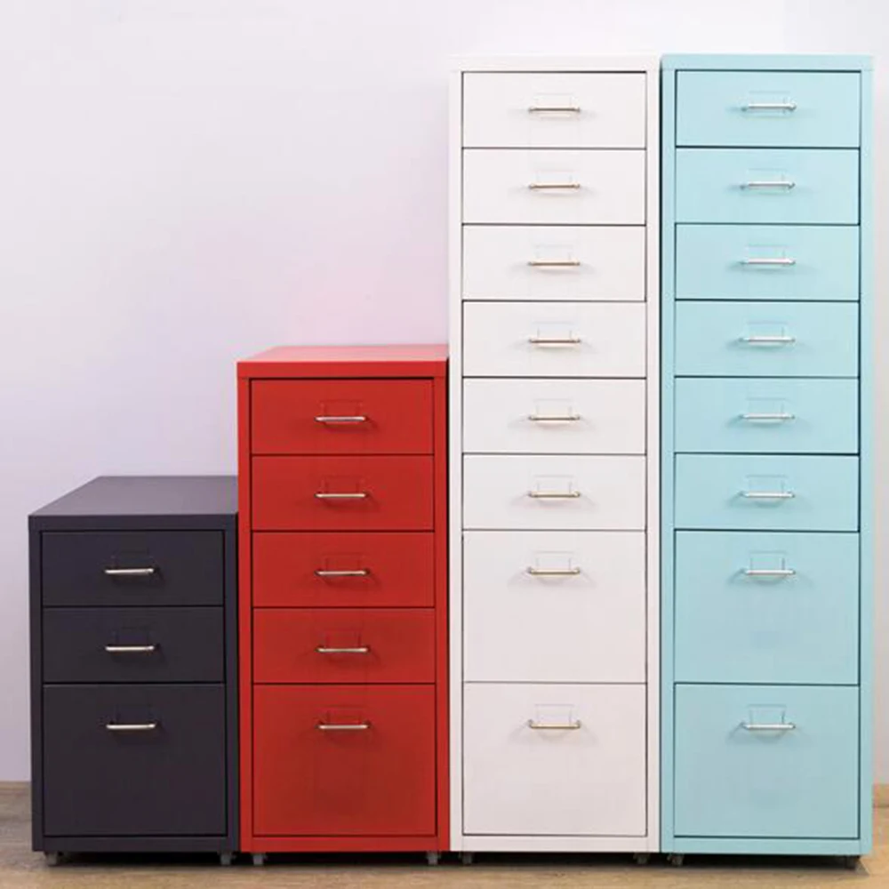 

iKayaa Metal 8 Drawers Cabinet Detachable Removable Office Cabinets with 4 Casters Storage Drawers Bedroom Living Room Cabinets