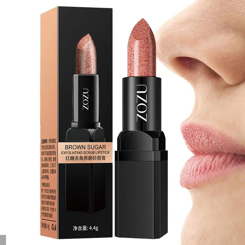 Exfoliation Scrub Lip Balm Easy To Use Brown Sugar Exfoliation Lip Scrub Easy To Use Gentle Exfoliation Anti-Crack Lip Balm