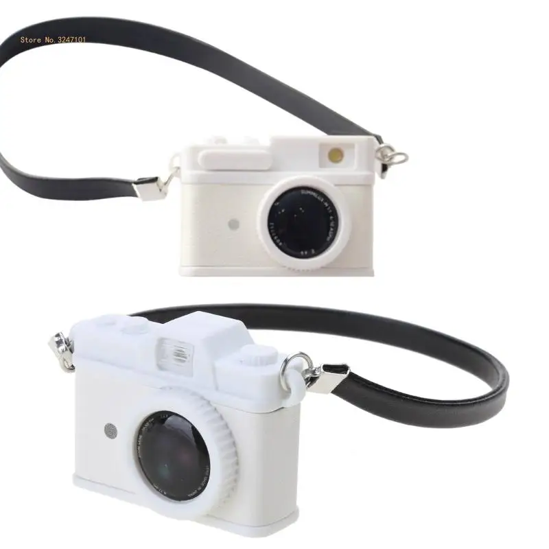 1:12 Кукольный домик мини-винтажная камера с ремнем модель брелок сделай сам