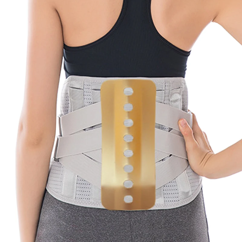 

Newest Magnetic Self Heating Widen Steel Lumbar Back Brace Posture Corrector Waist Orthopedic Support Belt With 3pcs Pad 4 Keel
