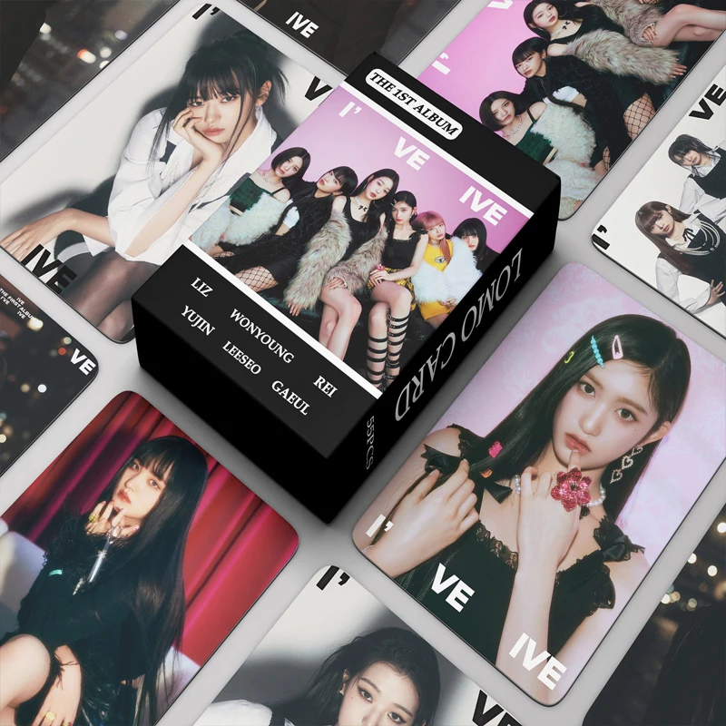 

Новый альбом Kpop IVE, 55 шт. в комплекте, открытка-ЛОМО с высоким разрешением, Высококачественная декоративная открытка-идол, почтовая открытка Gaeul Wonyoung, периферийная коллекция