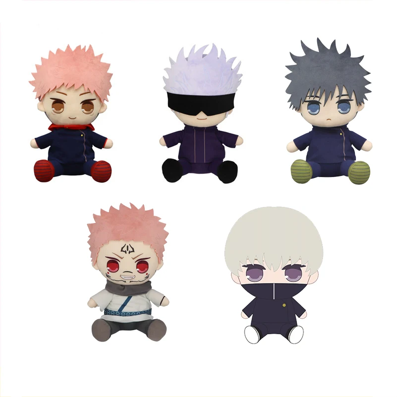 

25cm Stuffed Jujutsu Kaisen Gojou Satoru Ryoumen Sukuna Itadori Yuuji Fushiguro Megumi Plush Doll Toys for Kids Adults Anime Fan