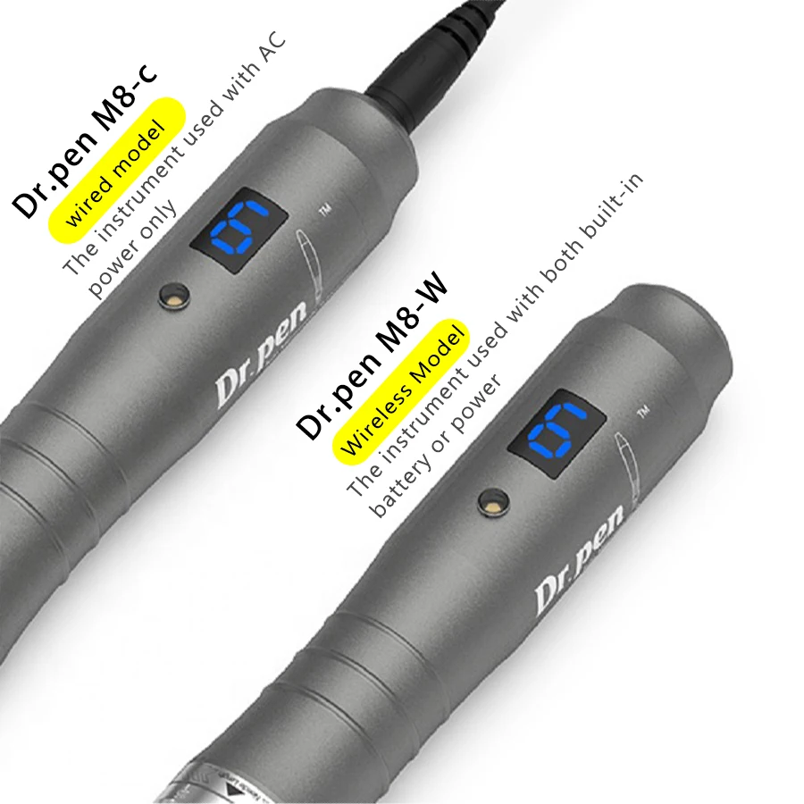 Фото Dr pen M8 Microneedling с 10-мя иглами, инструмент для ухода за кожей лица, беспроводная микроигольная роликовая ручка, косметическая машина для женщин и мужчин №5