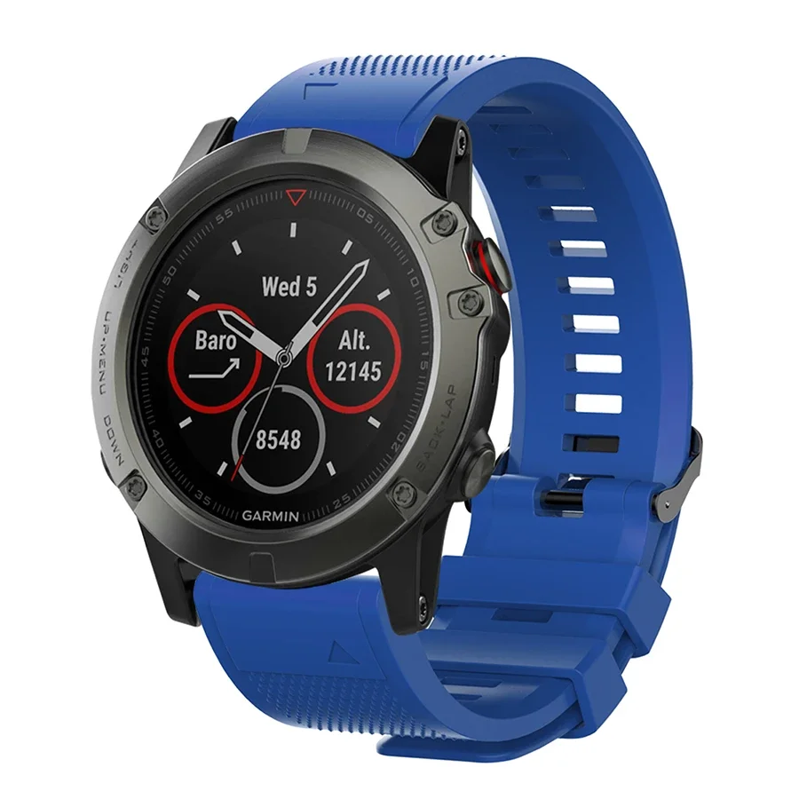 Фото Ремешок для часов 20 22 26 мм для Garmin Fenix 8 43 мм 47 мм 51 мм E 7S 7 7X 6S 6 6X Pro 5S 5 5X Enduro 3 2 Силиконовый ремешок QuickFit Браслет №2