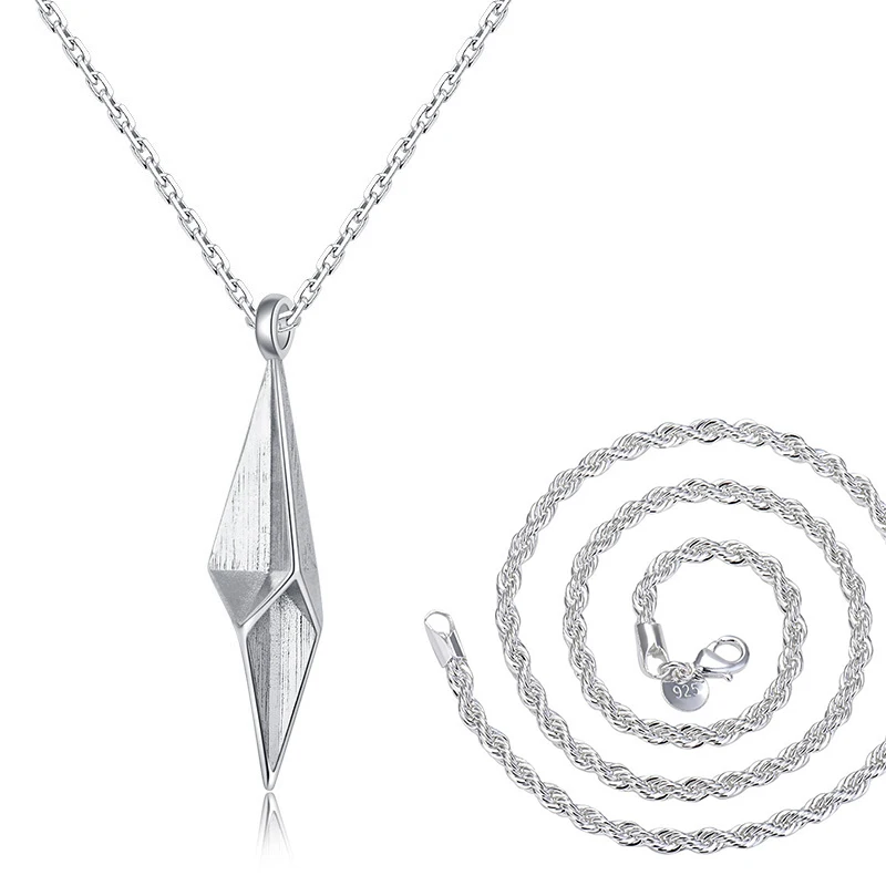 

Geometric Diamond Necklace Europe and The United States Cold Wind Men's Party Accessories Jewelry Christmas Gift Free Shipping