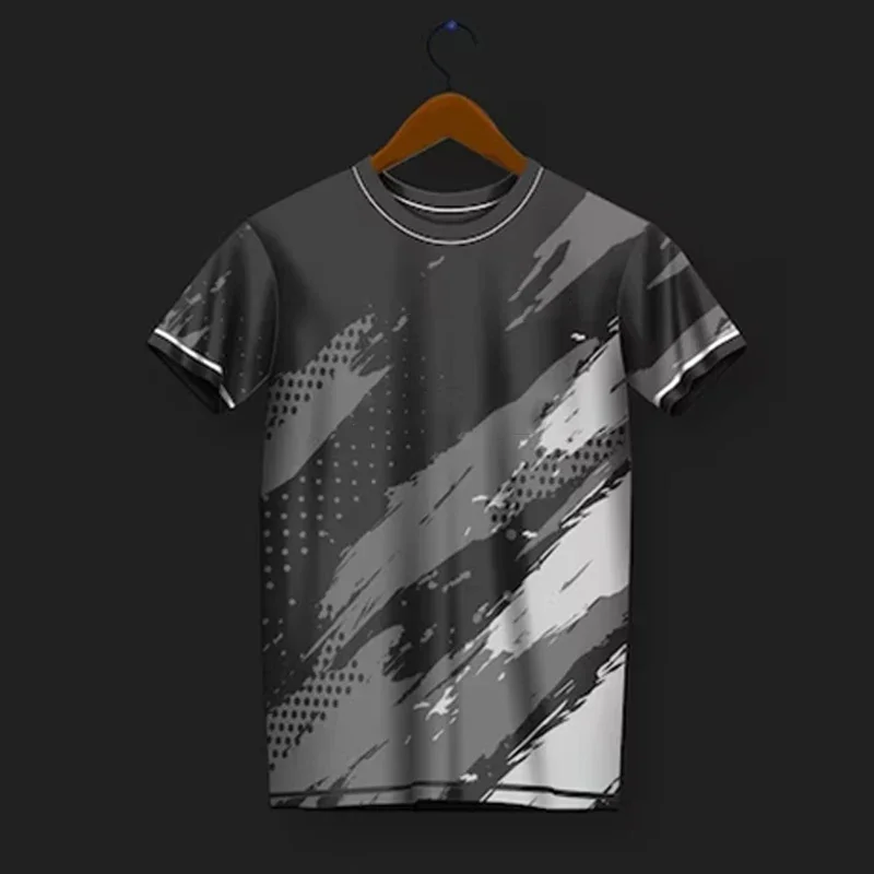 Фото New Men Quick Drying T-shirt Running Fitness Sportswear Women's Training Badminton Uniform Super Thin Plus Size Short Sleeve Top №1