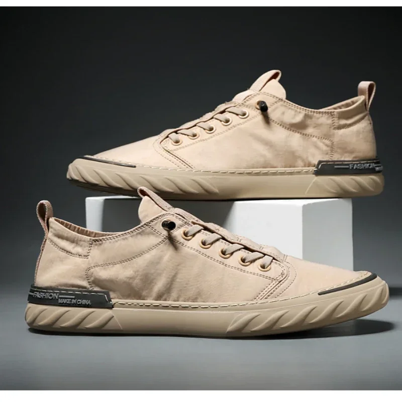 Мужские кроссовки Qaawal Tuflies дышащая вулканизированная обувь на плоской подошве