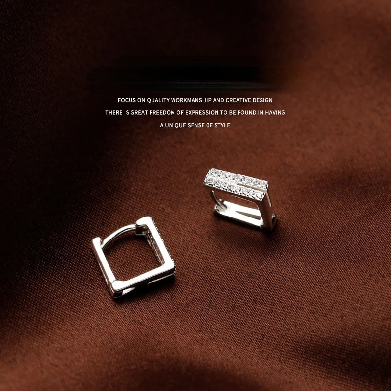 

2022 новые модные Металлические U-образные серьги для женщин, простые металлические квадратные серьги-гвоздики, клипсы для ушей, ювелирные изделия, оптовая продажа