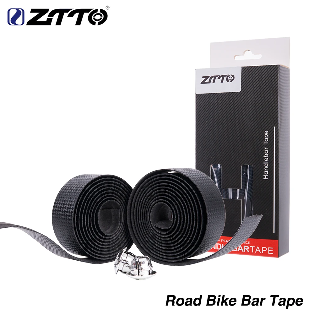 

ZTTO High Quality Road Bike Bicycle Cycling Vibration Damping Anti-Vibration EVA PU Handlebar Bar Tape Wrap +2 Bar Plug