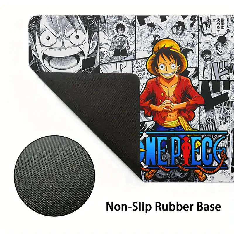 Фото Игровой коврик One-Piece OPCG с аниме-персонажами для карточных игр, нескользящий, большой, утолщенный, для мыши и настольных игр №5