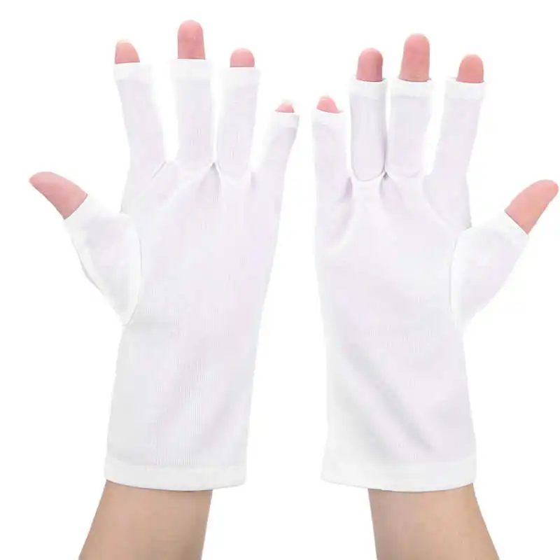 1 Pair Nail Art Glove UV Protection Anti Radiation Gloves Protector for Gel LED Lamp Light Tools |