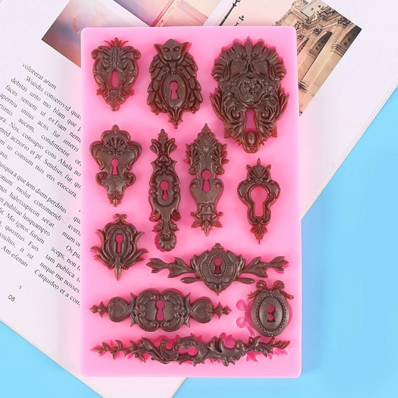 

Ремешок для печенья, мастики, форма для торта из пищевого силикона, рождественские формы, винтажный рельефный узор, экологически чистый