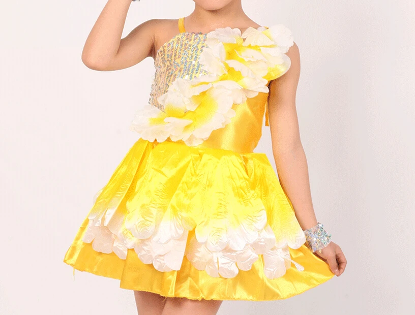 Милые цветочные Fringe этап платье для сцены детей Обувь девочек конкурс Костюмы