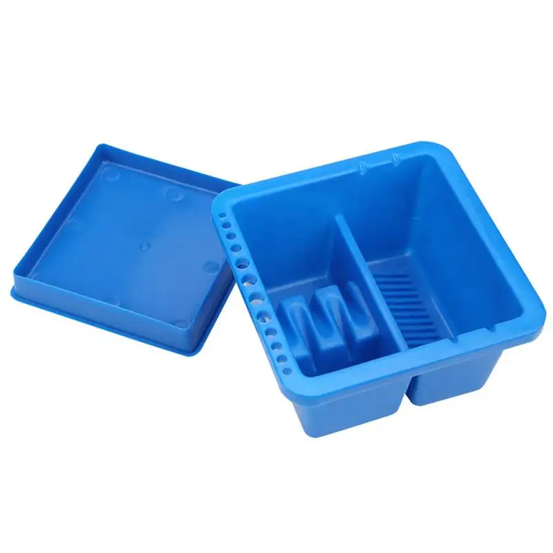 

Makeup Brush Cleaner Tabletop Brush Holder With 12 Inserting Holes Tabletop Oil Paint Brush Basin For Home Art Room Makeup Brush