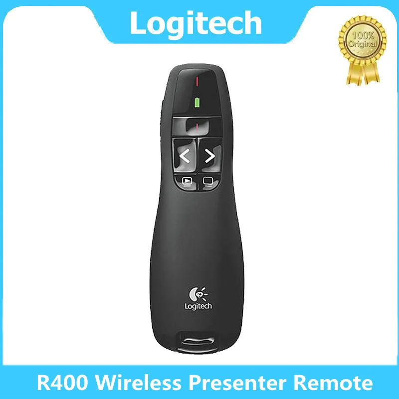 Logitech R400 беспроводной Презентер 2 4 ГГц USB презентатор PowerPoint пульт дистанционная