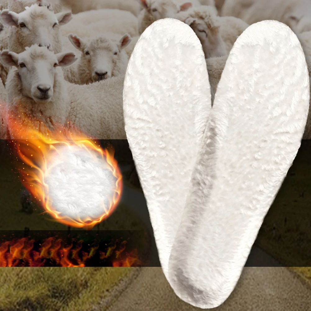 

1 pair Warm Insole Heating Plus Cashmere Thick Honeycomb Cushioning Soft Breathable Care Feet for Shoes Pad Men/Woman Winter