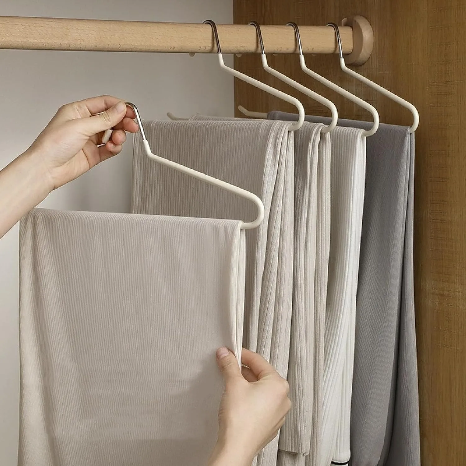 Вешалка для брюк в форме гуся вешалка с открытым концом гардероба компактная