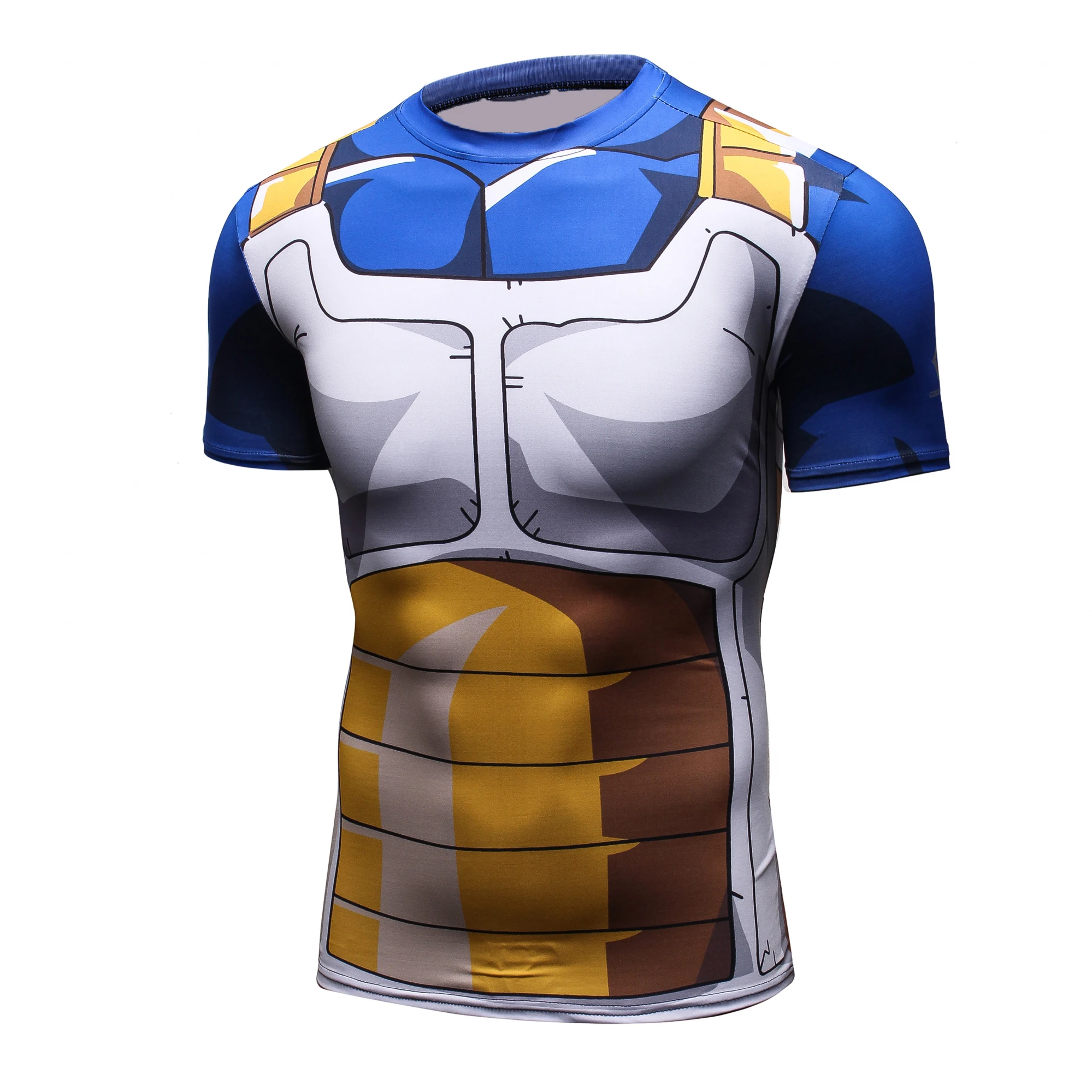 

Dragon Ball Bodybuilding Quick Drying Compression Shirts Men Anime 3D Printed T Shirt Short Sleeve Cosplay Costume Tops Clothing