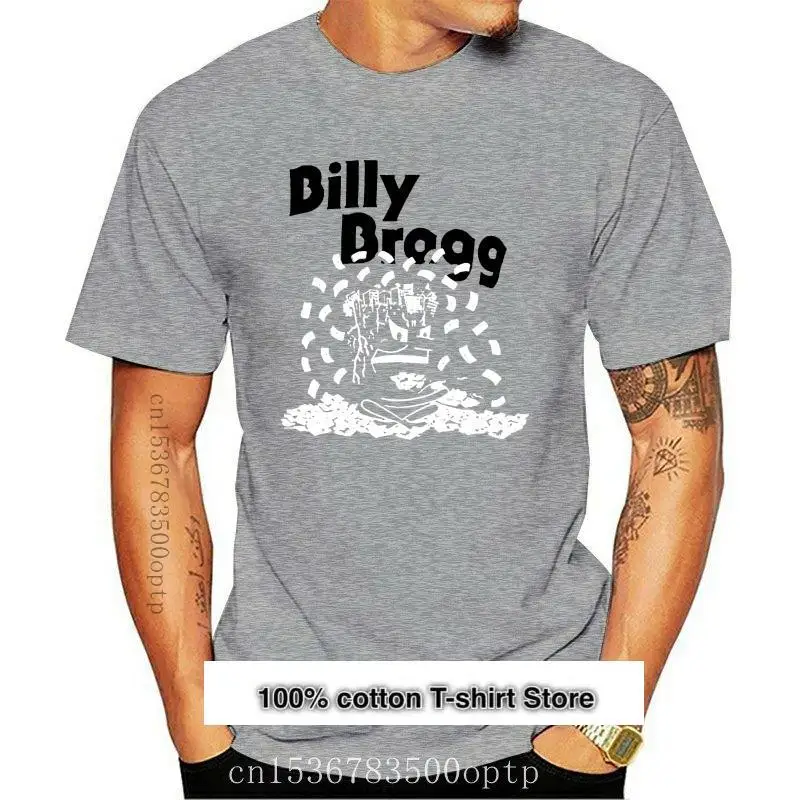 

Camiseta de Billy Bragg de los 80 de los 80, camisa moderna de rock and roll que habla con los conconestos para la poesia