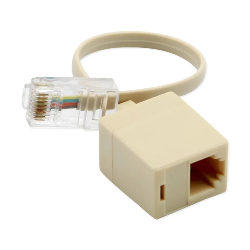 

1 шт. 8P4C / RJ45 Male RJ11 6P4C к гнезду M / F адаптер телефонный Ethernet
