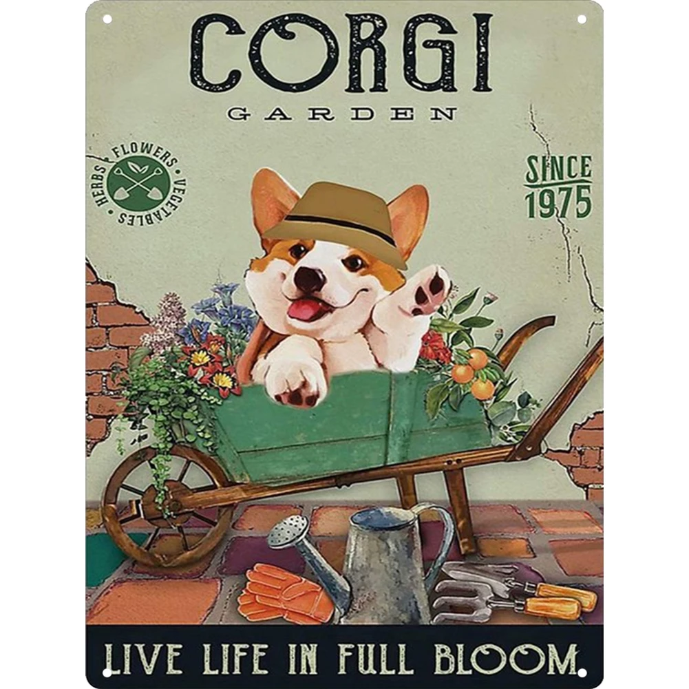 

Waterproof Art Animal Series Tin Plaques Vintage Restroom Wall Decor Used for Adult Cave Hotel Shop Club Bar Iron Painting