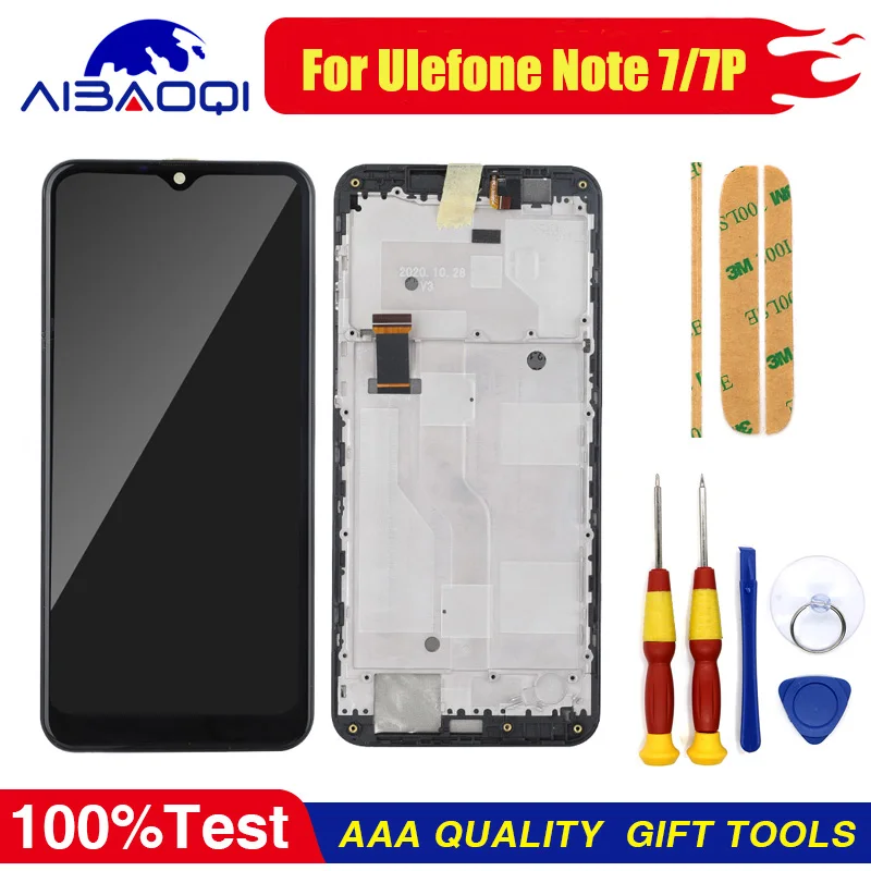 

Touch Screen LCD Display For Ulefone Note 7 Note 7P Ulefone S11 Digitizer Assembly With Frame Replacement Parts+Repair Tool