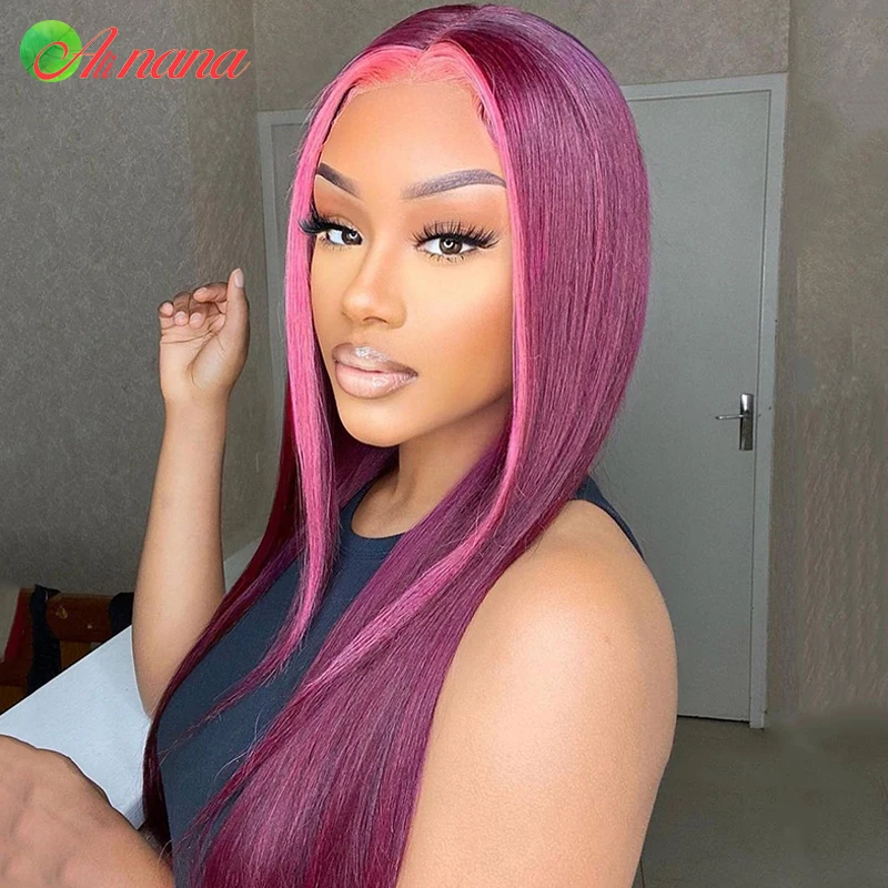 Ed 5x5 6x6 Lace Closure Wigs Body Wave Human Hair Wig 99 With Red Pre-plucked Lace Front Wigs For Black Women