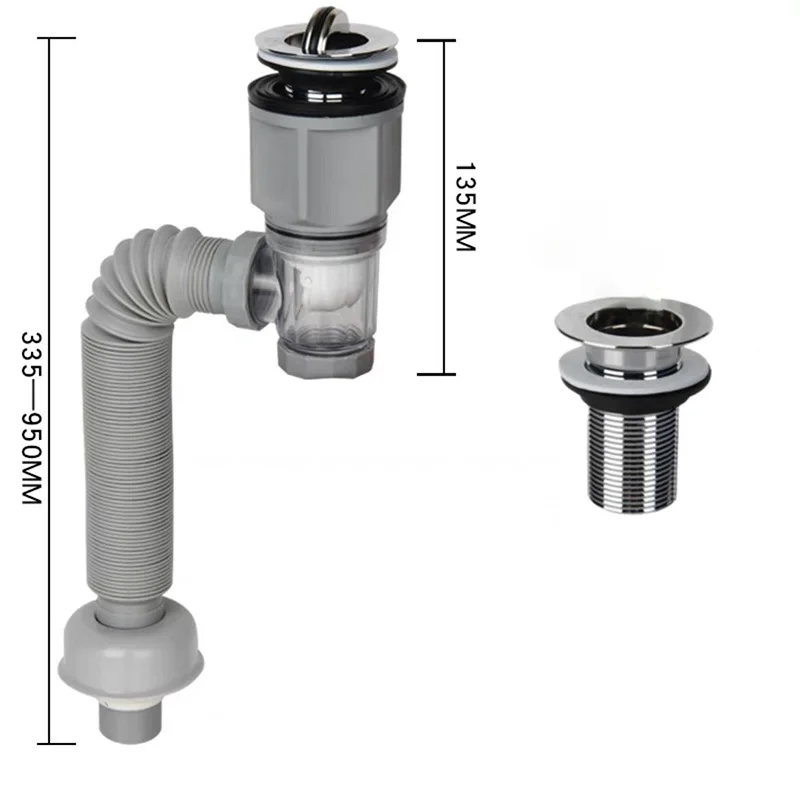 

Универсальный откидной слив для раковины с фильтром против запаха
