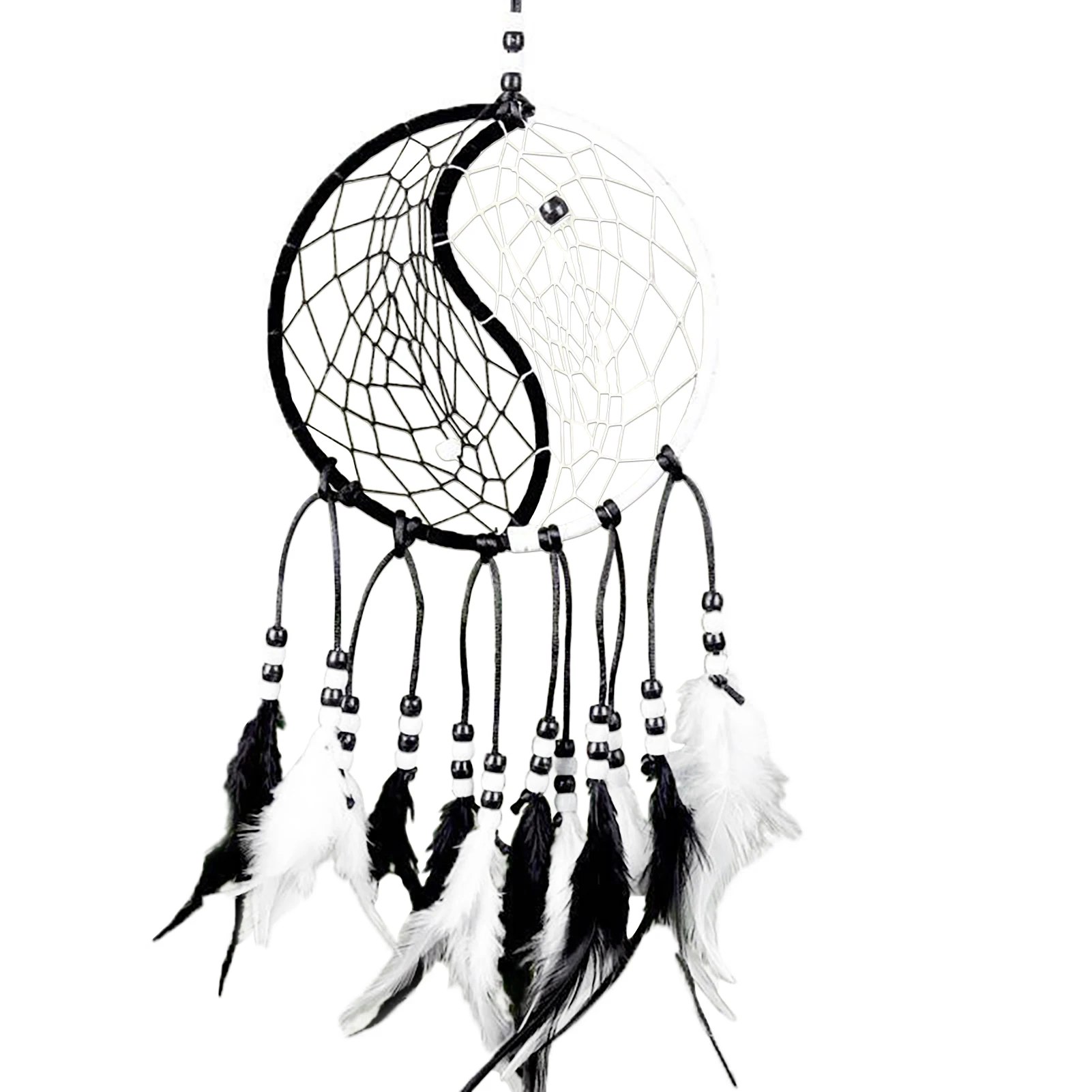 

Yin Yang Wall Ins Car Tai Ji Living Room Craft Gift Net Home Door Hanging Decor Wedding Dream Catcher