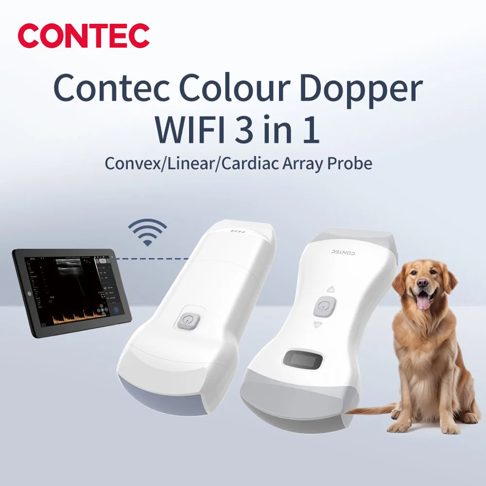 Ветеринарный Цветной Допплер CONTEC ультразвуковой аппарат выпуклый и линейный
