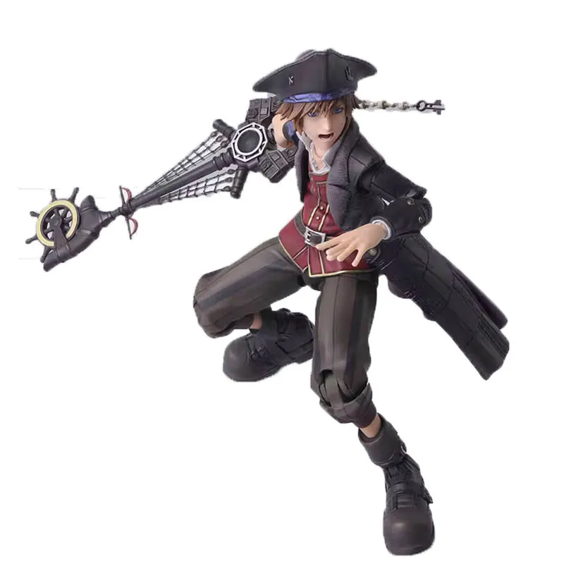 

SQUARE ENIX BRING ARTS KINGDOM HEARTS III Pirates of the Caribbean Sora Anime Figure Model Collecile Action Toys